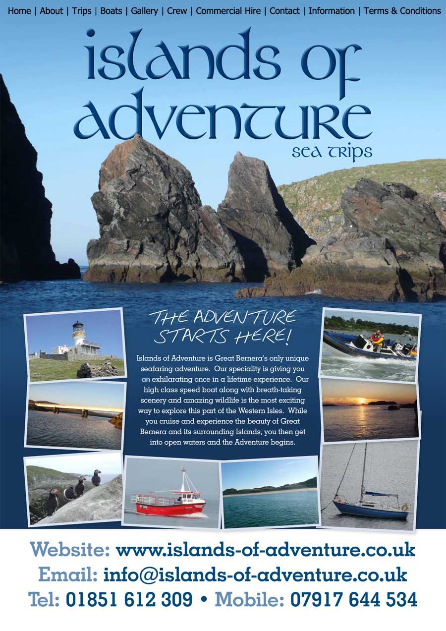 Islands of Adventure | Boat hire | Charter | Bernera | Isle of Lewis